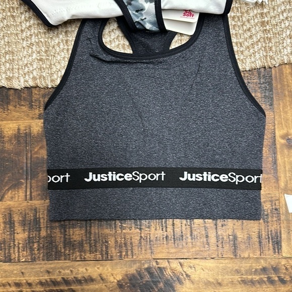 Justice size 30 sports bra set of 2 removable pads seamless pullover girls - Picture 4 of 5